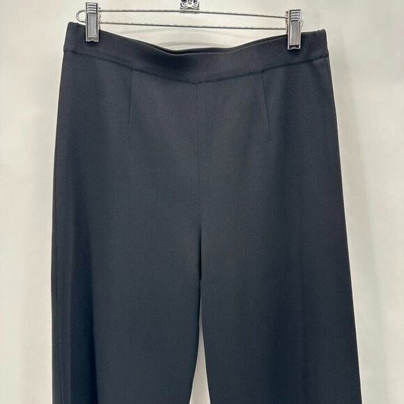 Misook Cropped Pull-on Pants Size XS Black Knit Cuffed Preppy Quiet Luxury City - Picture 2 of 11